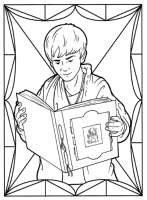 A coloring page of the spiderwick chronicles